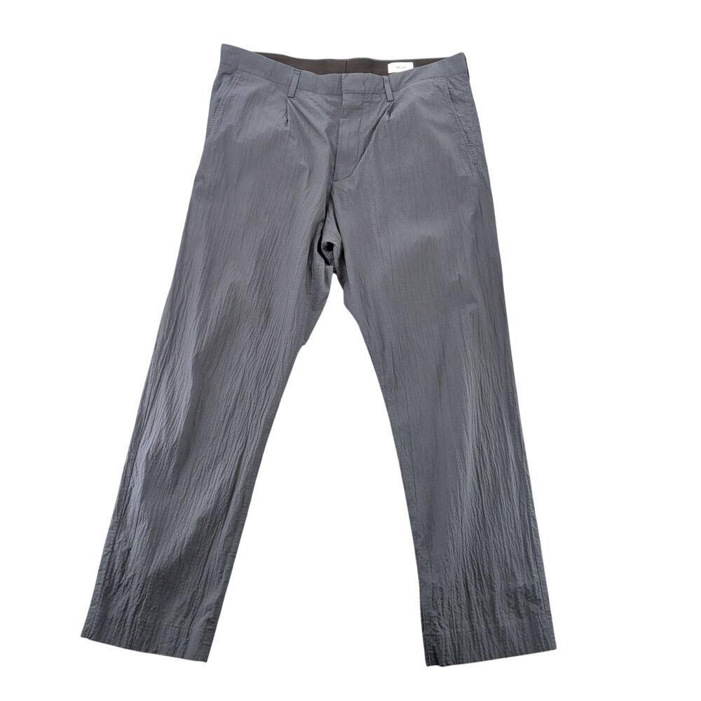 No Nationality NN07 Bill 5721 Pleated Seersucker Trousers Pants Men's 36